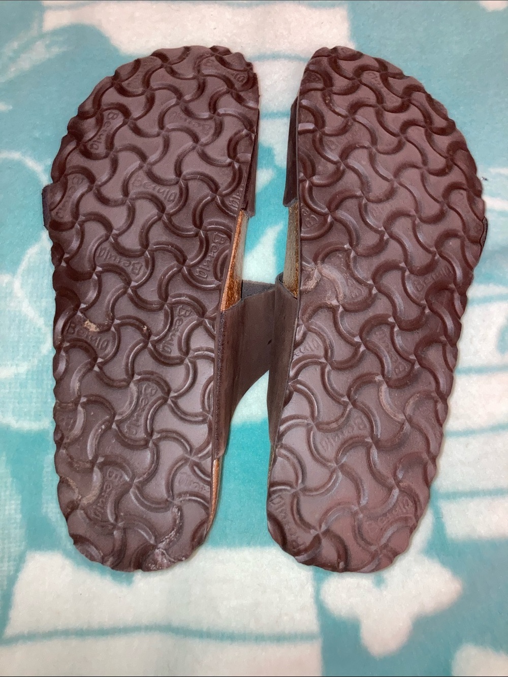 Women's Brown Double-Buckle Comfort Sandals - Picture 2 of 5